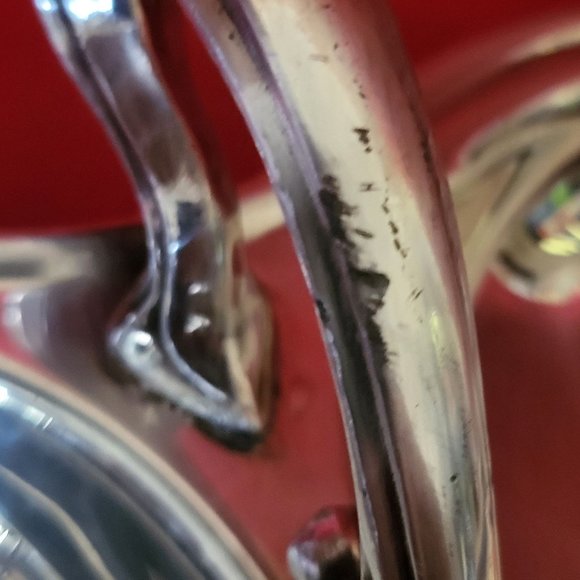 Vintage Silverplated Divided 3 Sectional Server Tray with Handle Pear Shape - Picture 11 of 14